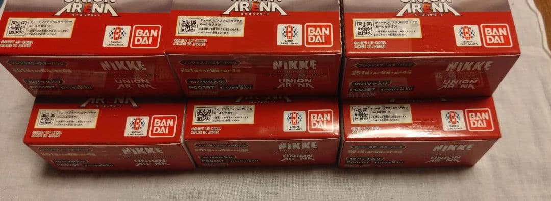 ユニオンアリーナ 勝利の女神 NIKKE プレシャスブースターパック 6BOX