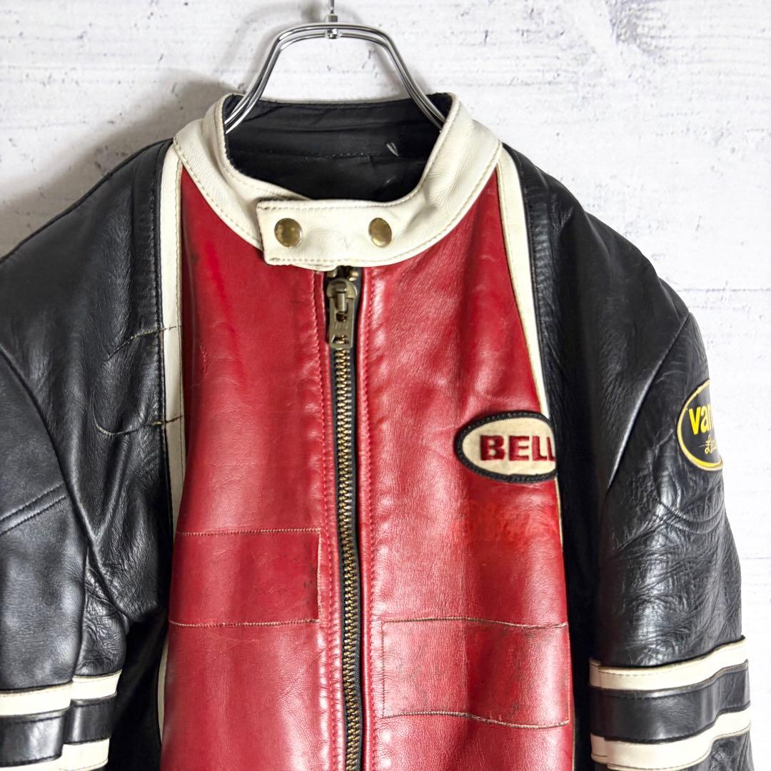 VANSON シングルライダース レザージャケット 36