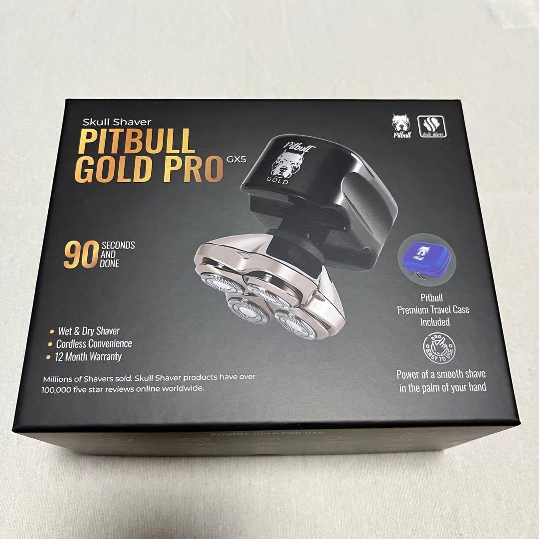 スカルシェーバー ピットブル ゴールドプロ GX5 【新品リンススタンド付】