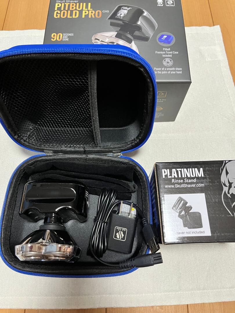 スカルシェーバー ピットブル ゴールドプロ GX5 【新品リンススタンド付】