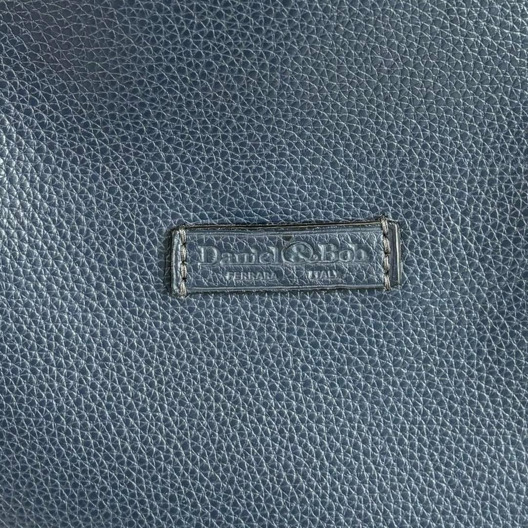 ダニエルアンドボブ レザー トートバッグ ネイビー A4収納可