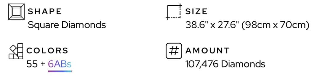 ダイヤモンドアートクラブ　DAC Rainbow Flower Power