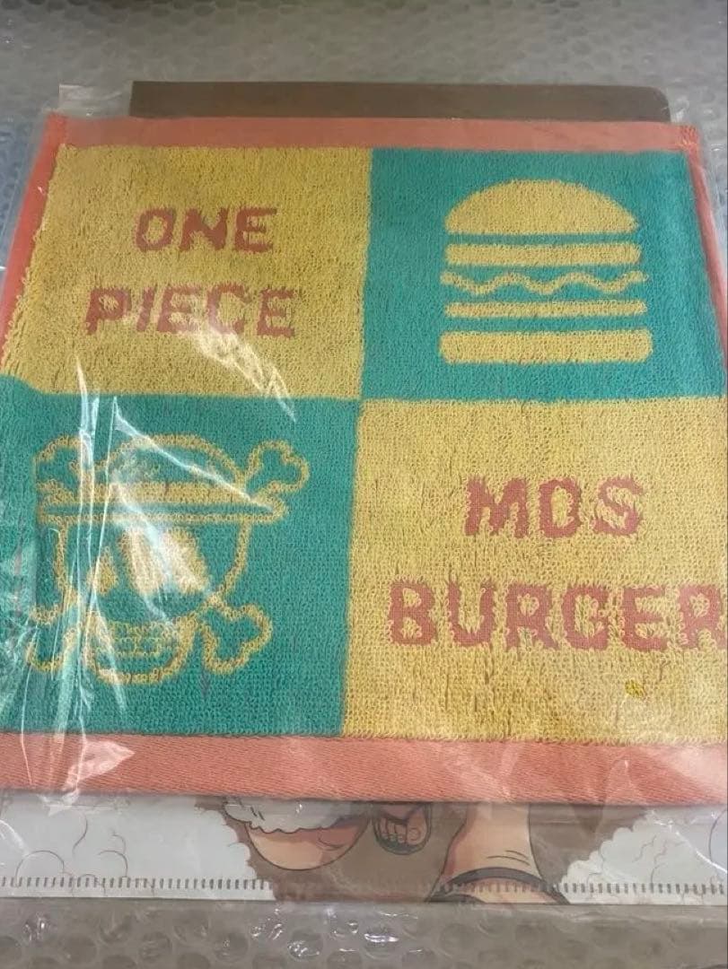 モンキー・D・ルフィ：モスバーガー P-080 新品未開封 ハンカチ&ファイル付