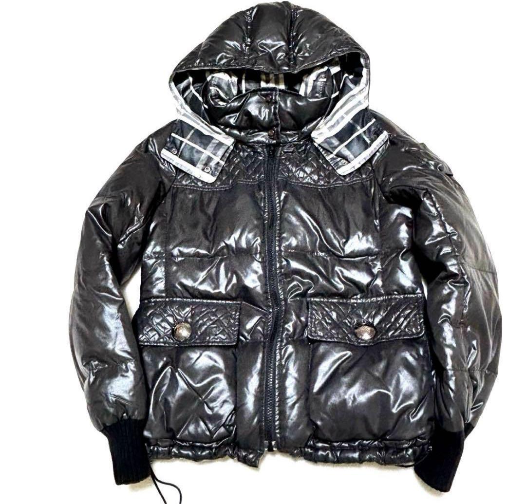 【美品】バーバリー　ブルーレーベル　ダウン　ジャケット　リバーシブル