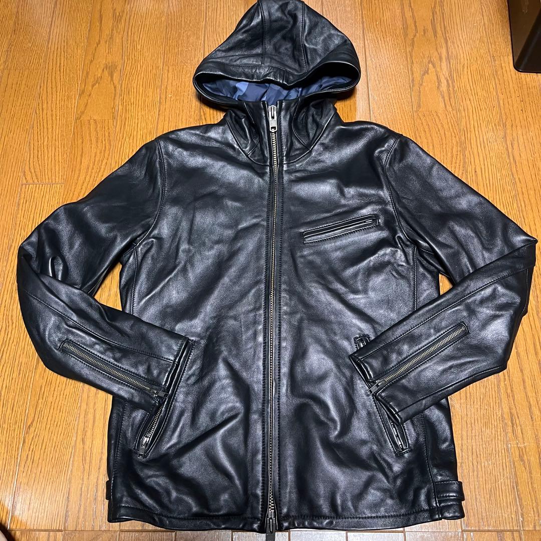 サイコバニー エンボスバニー フーデッドライダースジャケット L 新品同様