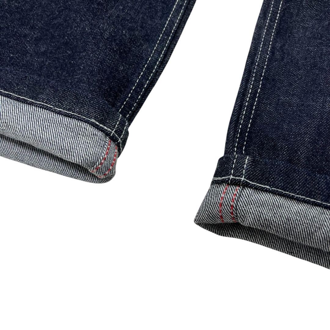 未使用タグ付 児島ジーンズ サロペット つなぎ M インディゴ 赤耳 日本製