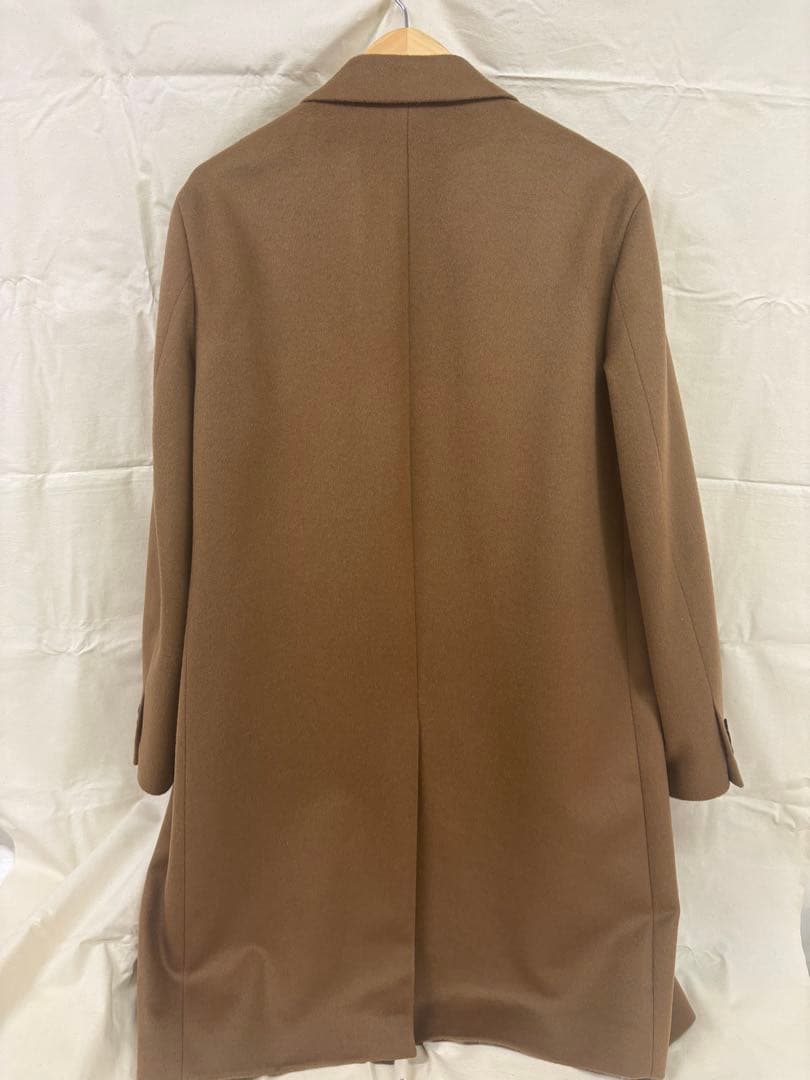 ユニクロ　ウールカシミヤチェスターコート　　ブラウン　XL
