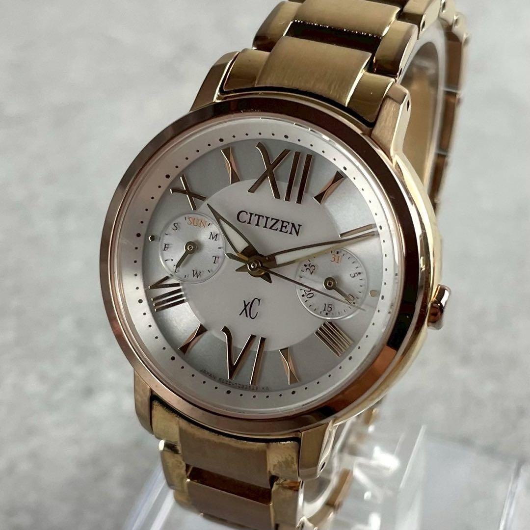 【稼働/美品】CITIZEN シチズン クロスシー 電波 ソーラー 腕時計