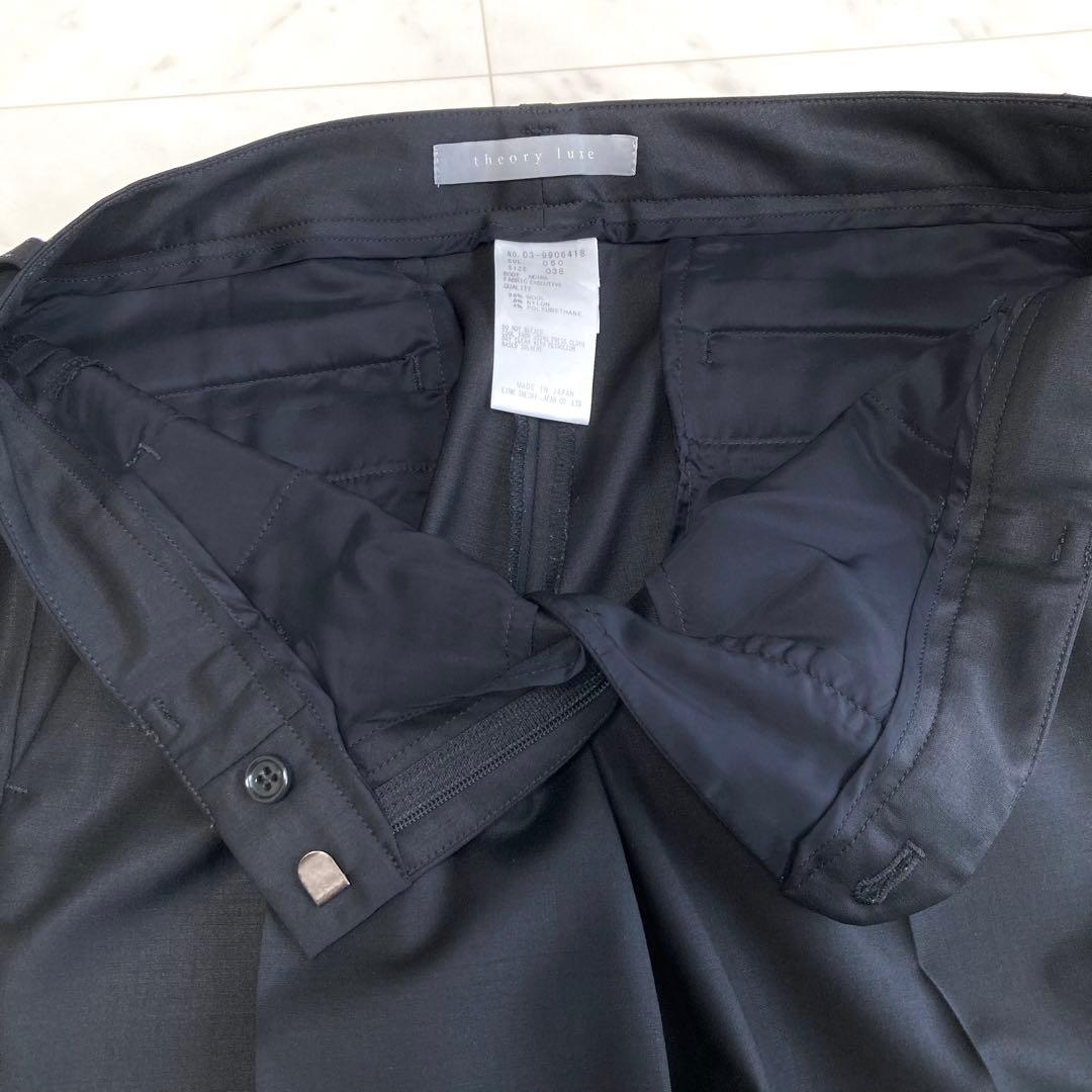 極美品 セオリーリュクス エグゼクティブ2 スーツ セットアップ 黒 40 38