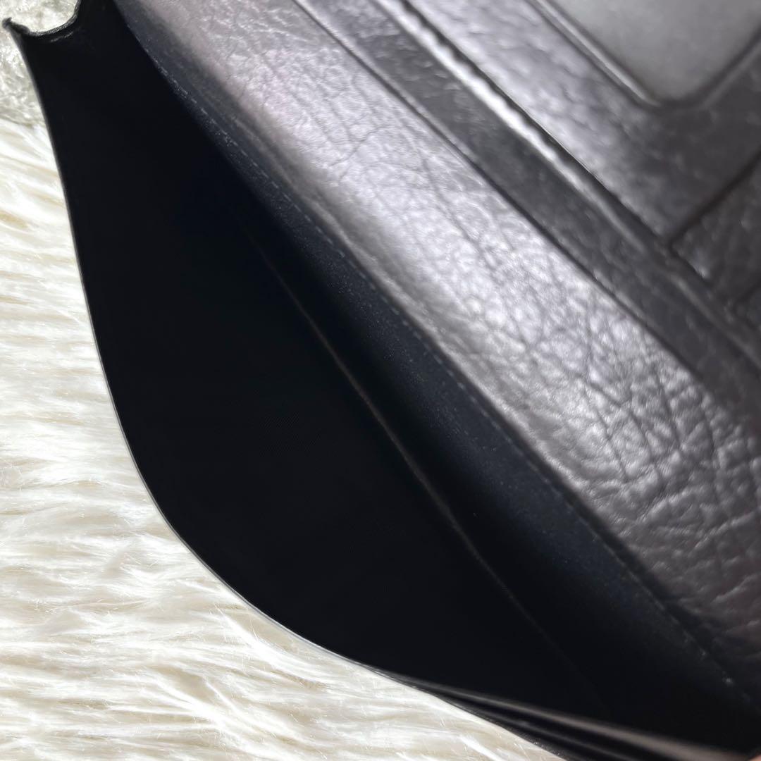 【新品未使用】オールドコーチ　レザー　かぶせ長財布　札入れ
