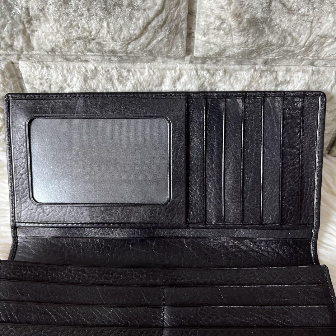 【新品未使用】オールドコーチ　レザー　かぶせ長財布　札入れ