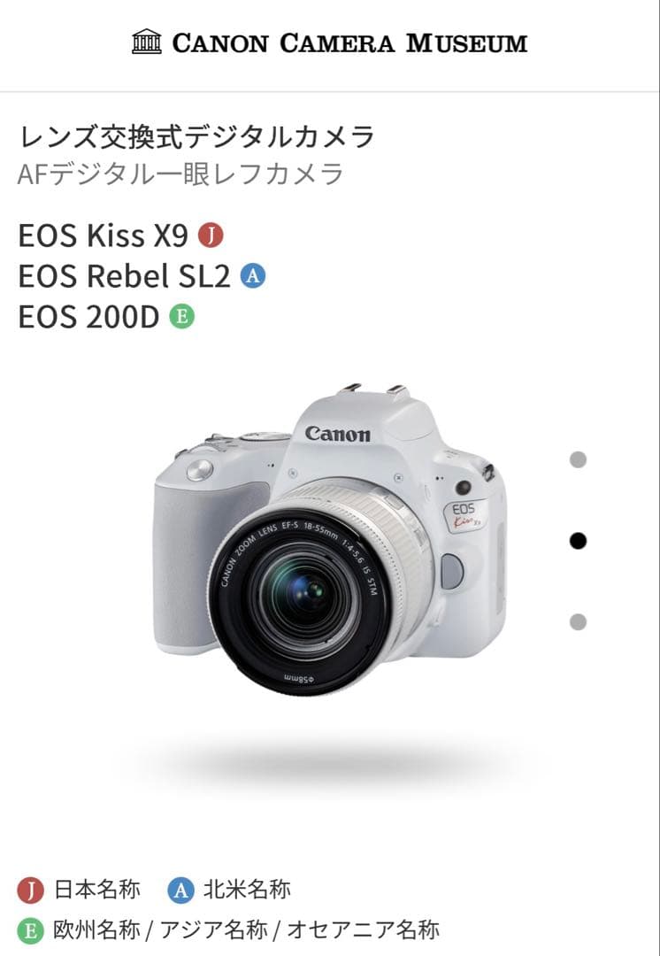 キヤノンデジタル一眼 CANON EOS Kiss X9 ホワイト レンズ付