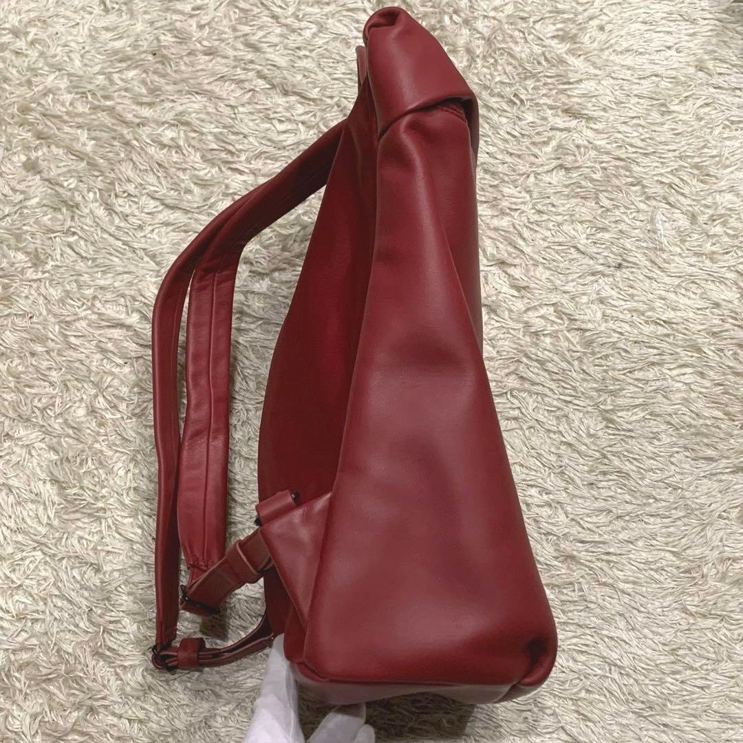 未使用級✨カンペール Cira リュック オールレザー A4可能 レッド