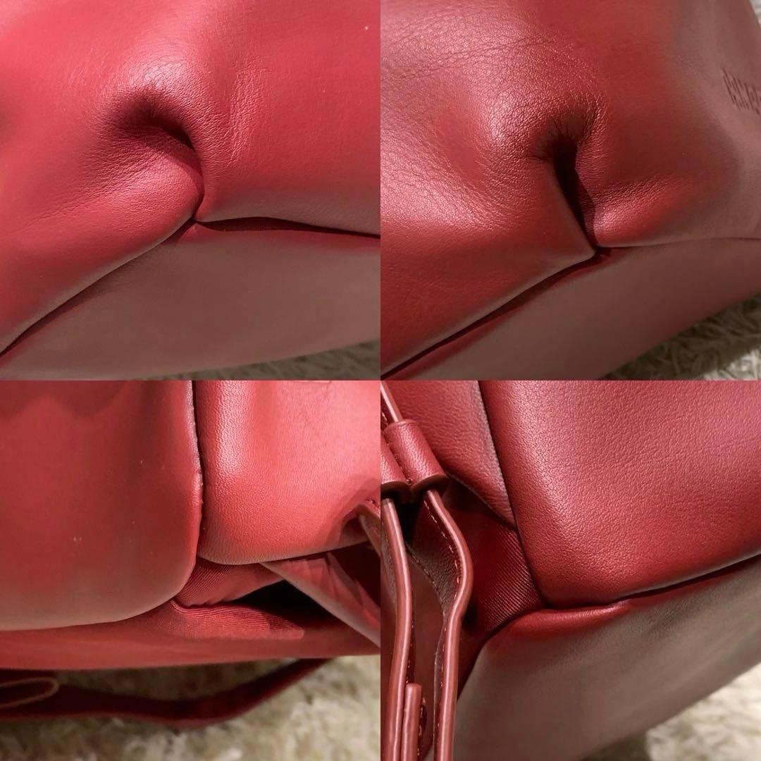 未使用級✨カンペール Cira リュック オールレザー A4可能 レッド