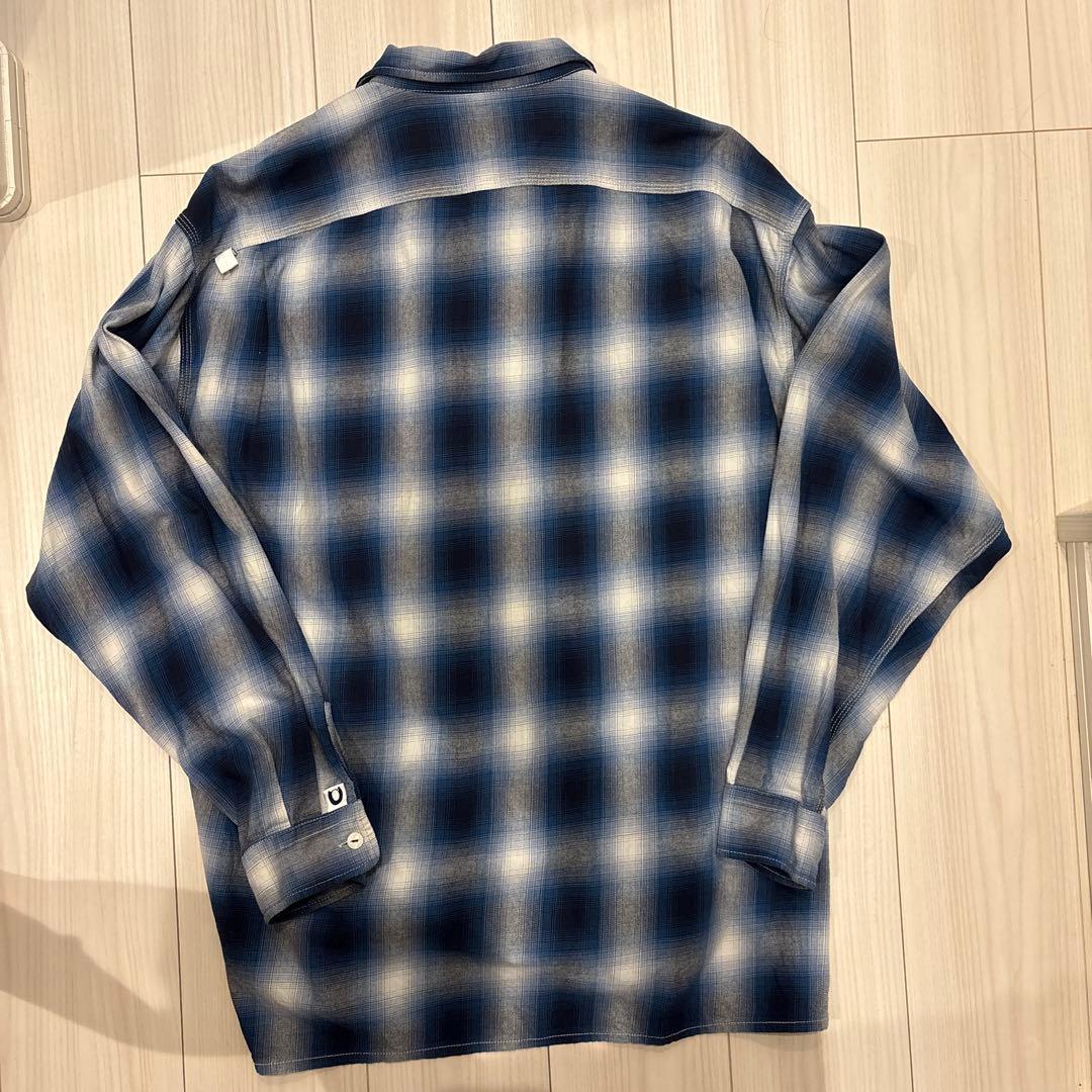 CAHLUMN カウラム　シャツ ネイビー系チェック