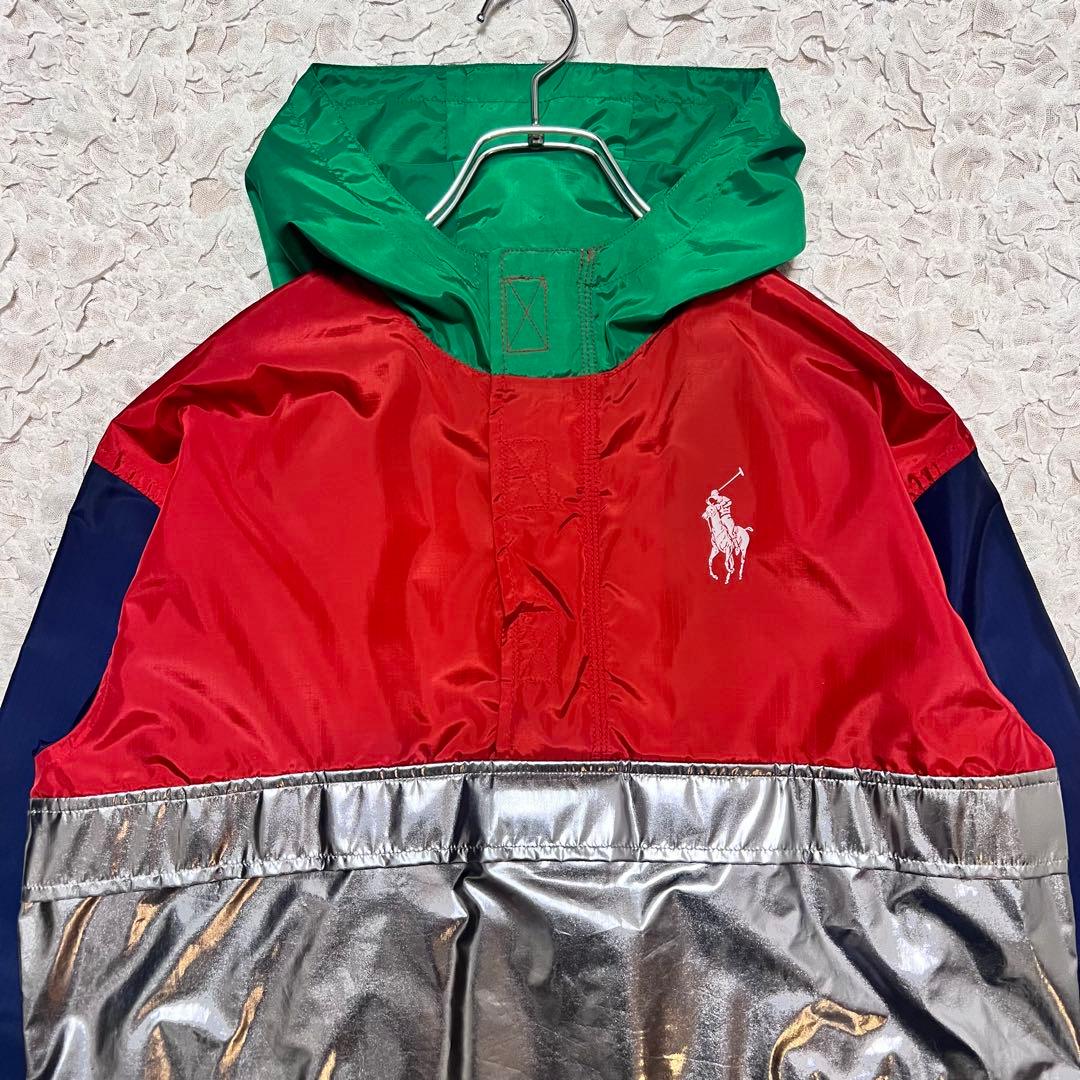 『希少サイズ』　ポロラルフローレン　アノラックパーカー　マルチカラー　希少　XL