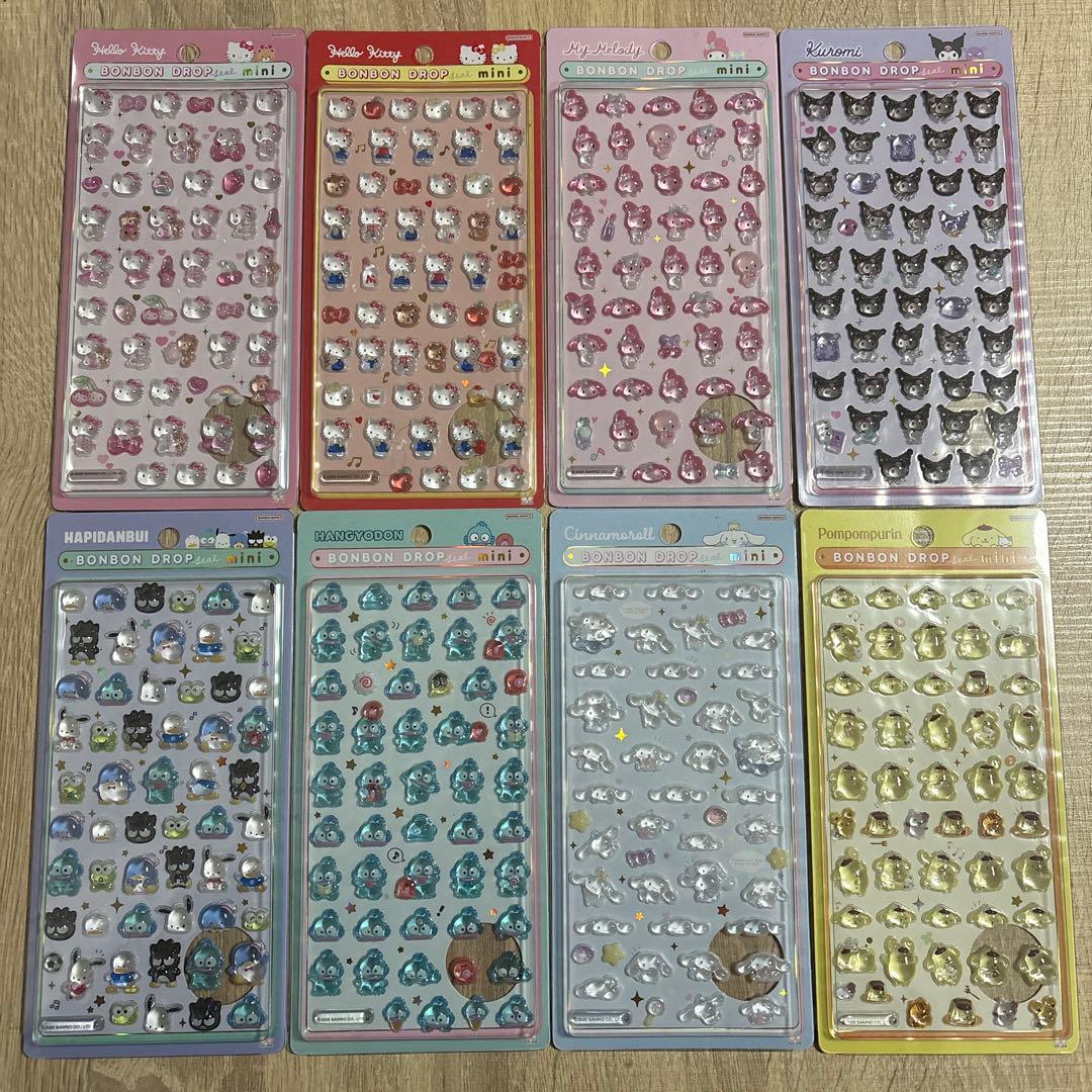 【国内正規品】ボンボンドロップシール ミニ サンリオ コンプリート