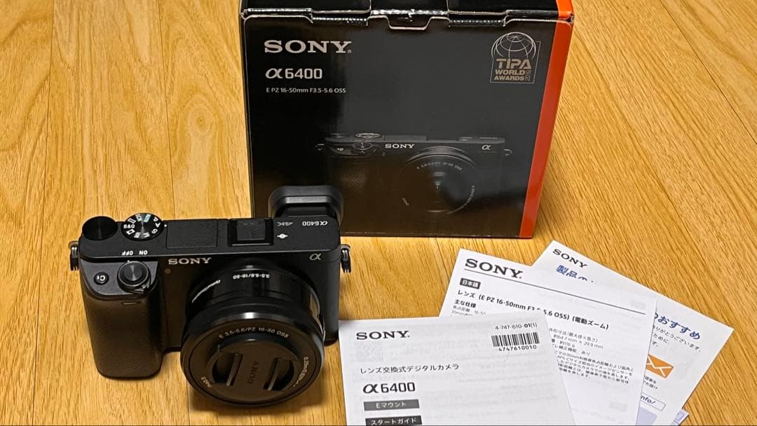 Sony α6400 4K ミラーレス一眼カメラ 16-50 mm レンズセット