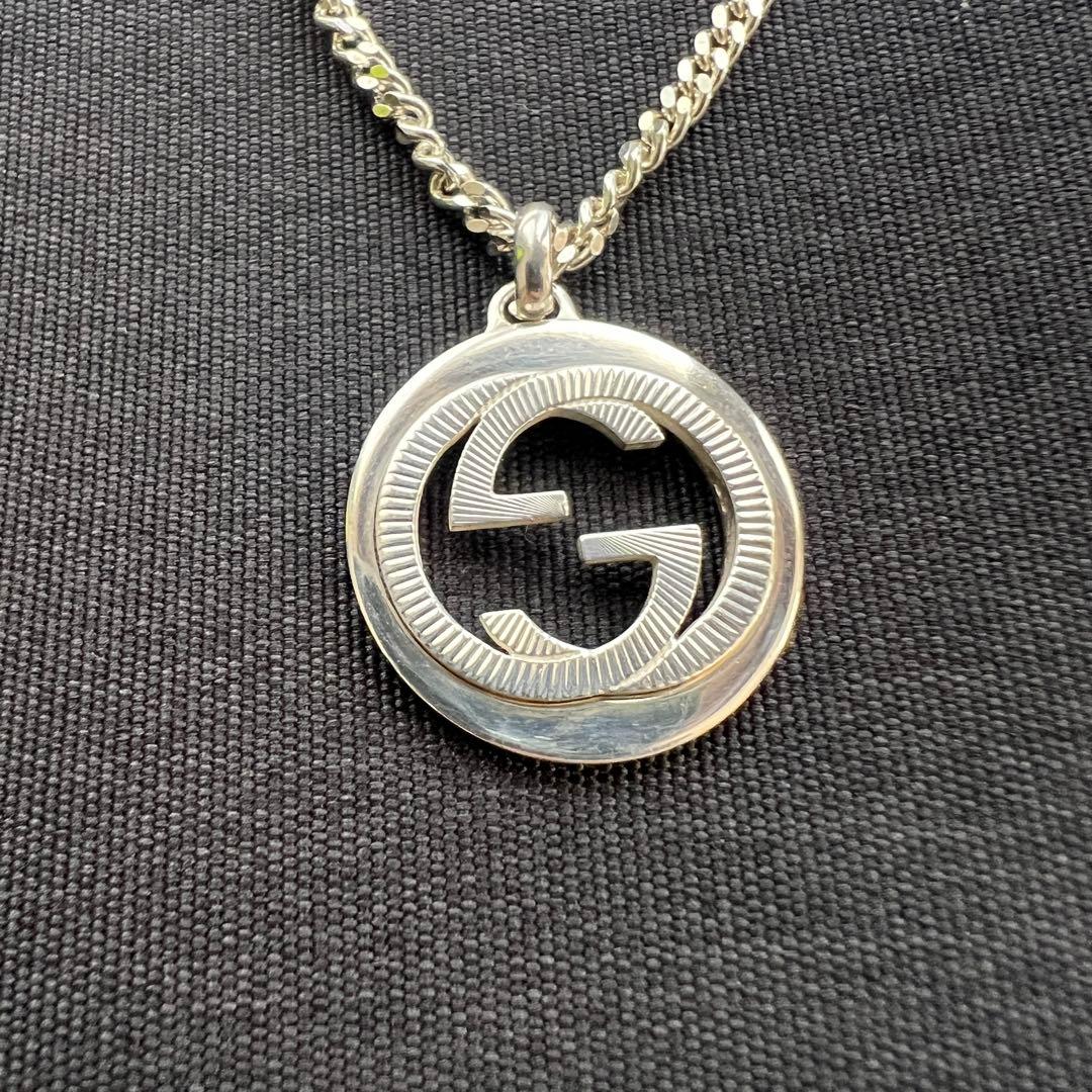 極美品✨グッチ ネックレス インターロッキング ギョーシェ GG SV925