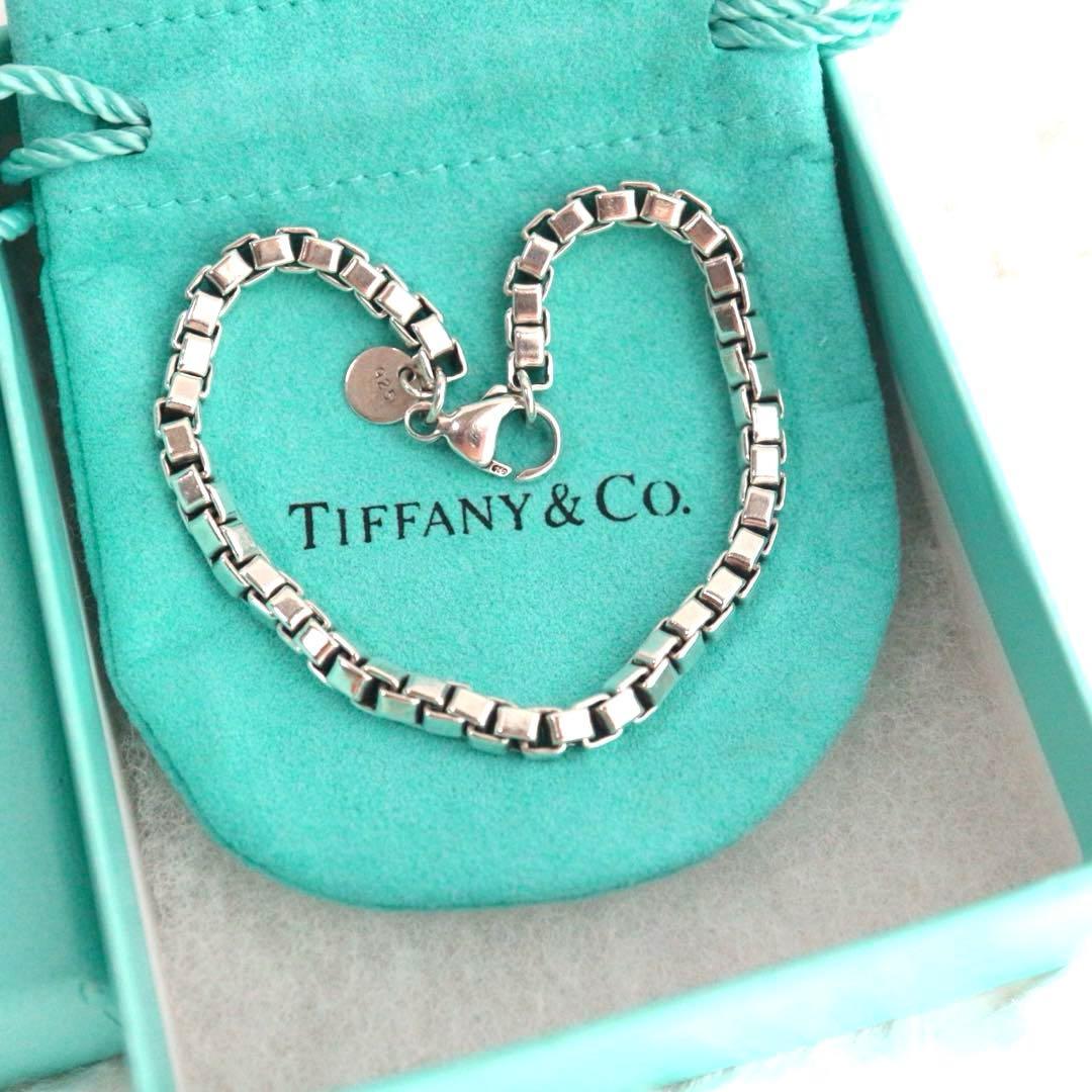極美品✨箱袋付き✨ティファニー ベネチアン リンク ブレスレット男女メンズ