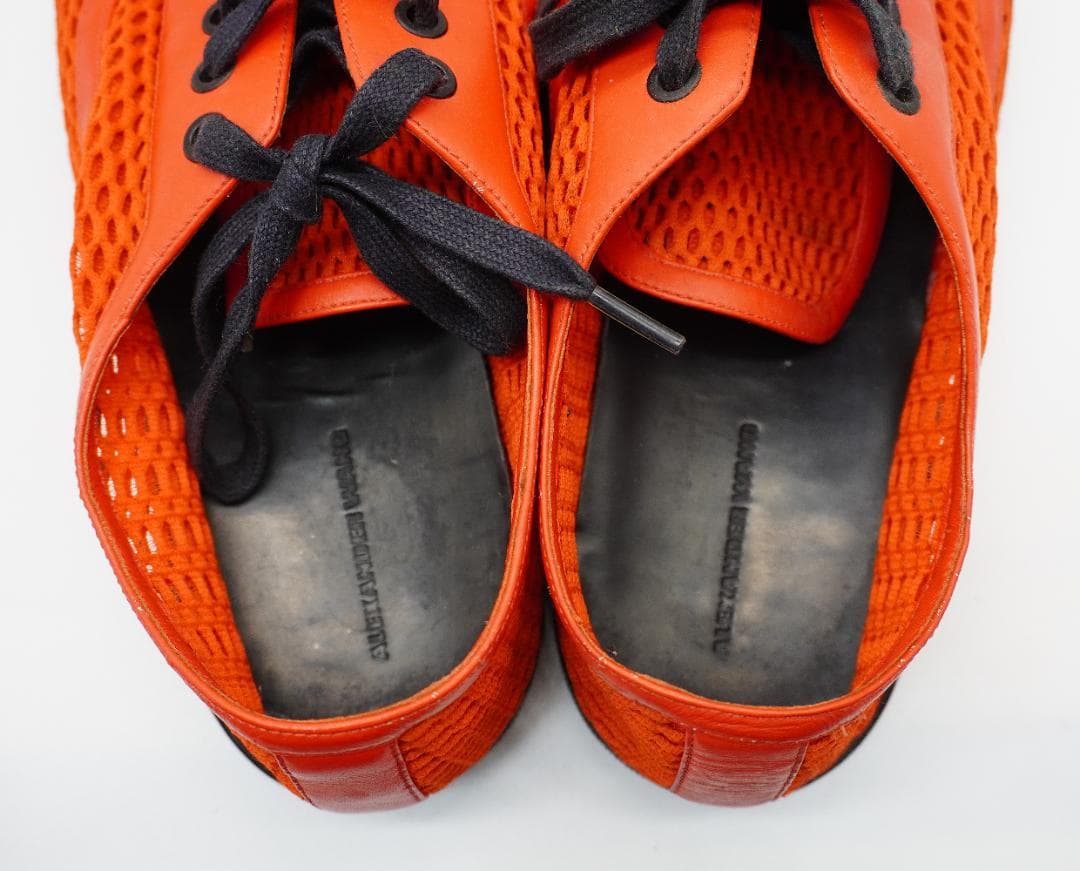 アレキサンダーワン メッシュ スニーカー オレンジ メンズ