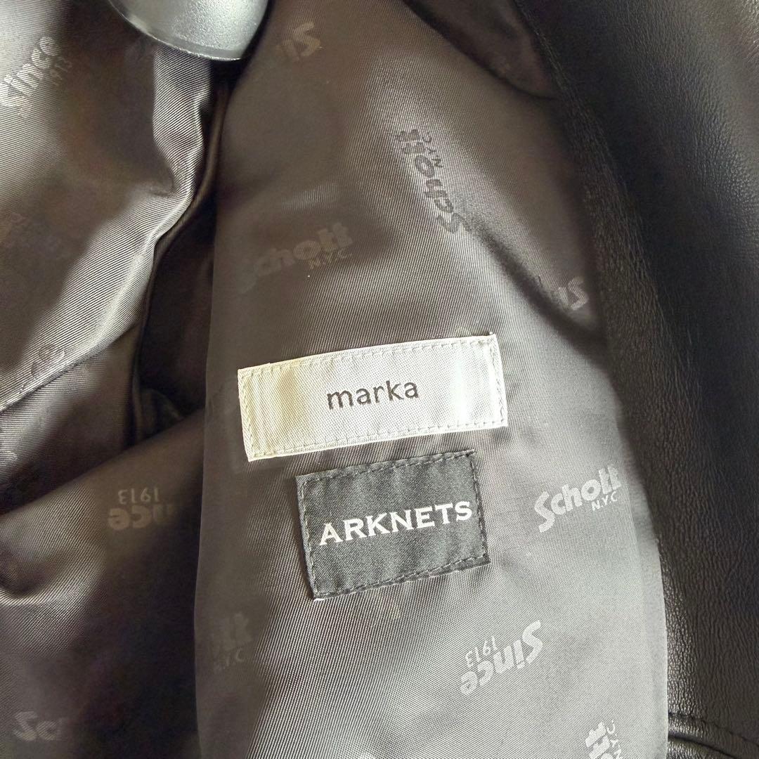 Schott x marka for ARKnetsダブルライダースJACKET
