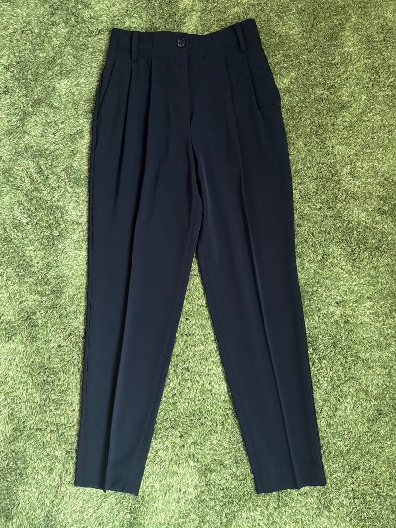 PLST ネイビー パンツスーツ上下セット