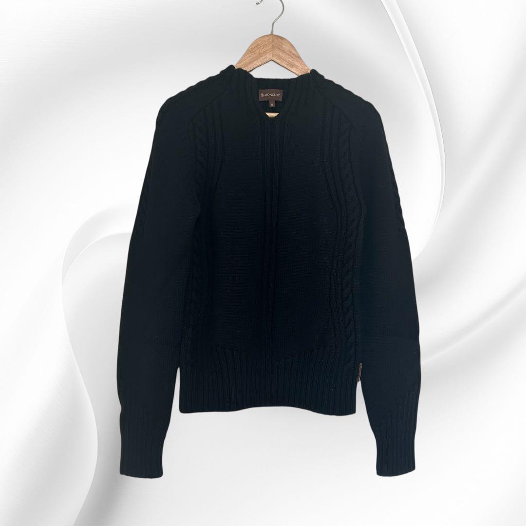 極美品‼︎ ◆MONCLER◆ ニットセーター/黒/モンクレール/Ｓ
