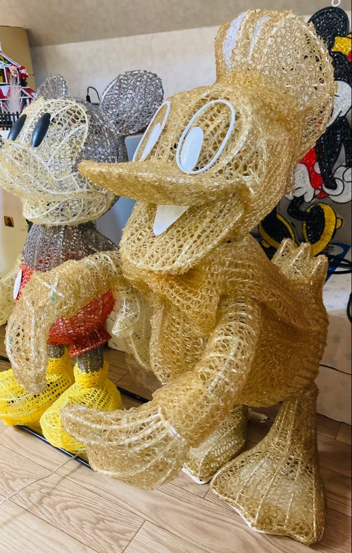 特大70cm！！ LEDクリスタル ドナルドダック イルミネーション