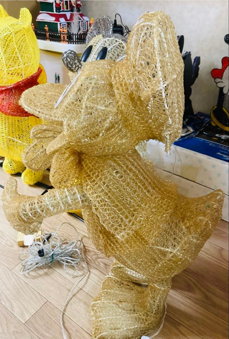 特大70cm！！ LEDクリスタル ドナルドダック イルミネーション