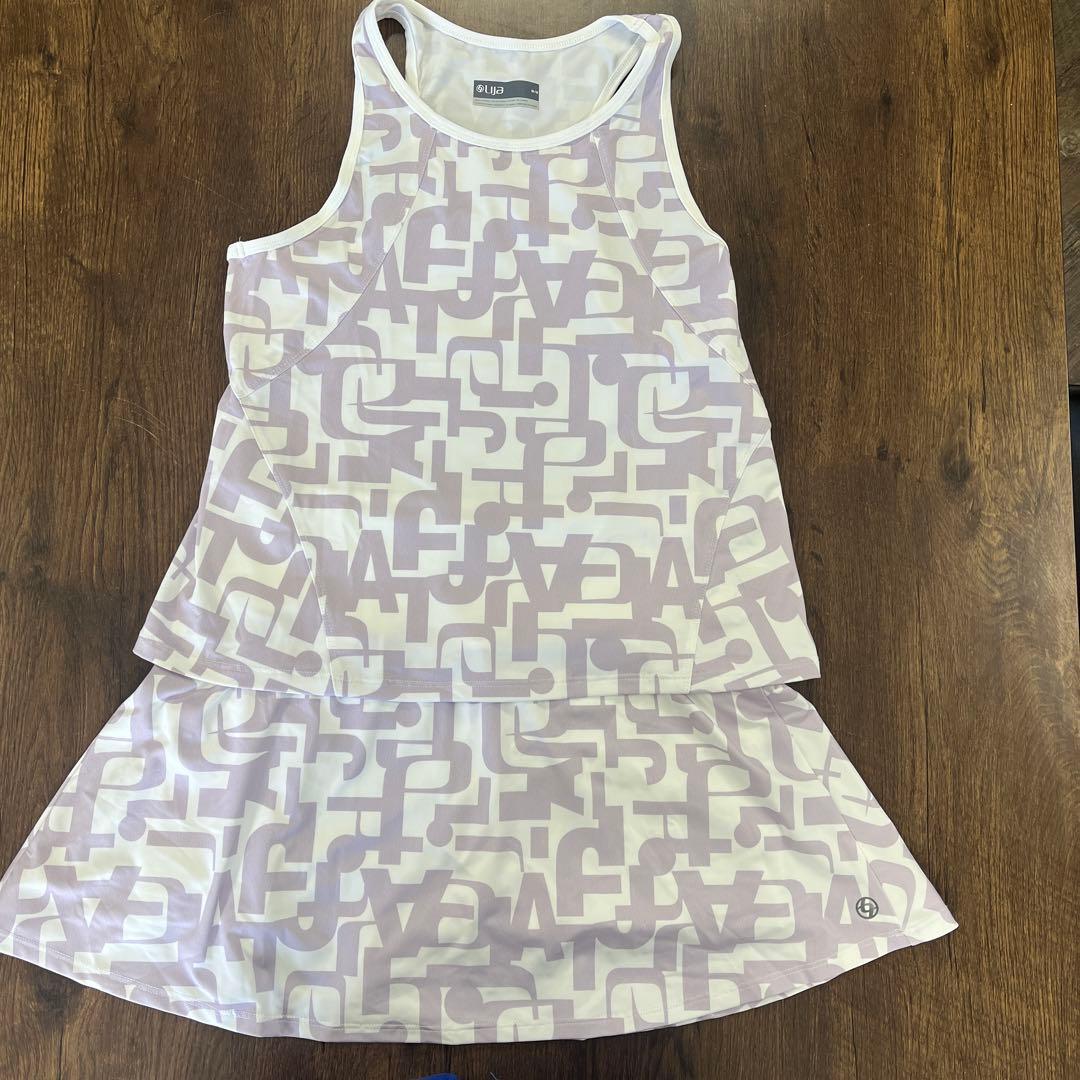 【リージャ】ロゴパターン タンクトップ&スコート セットアップ