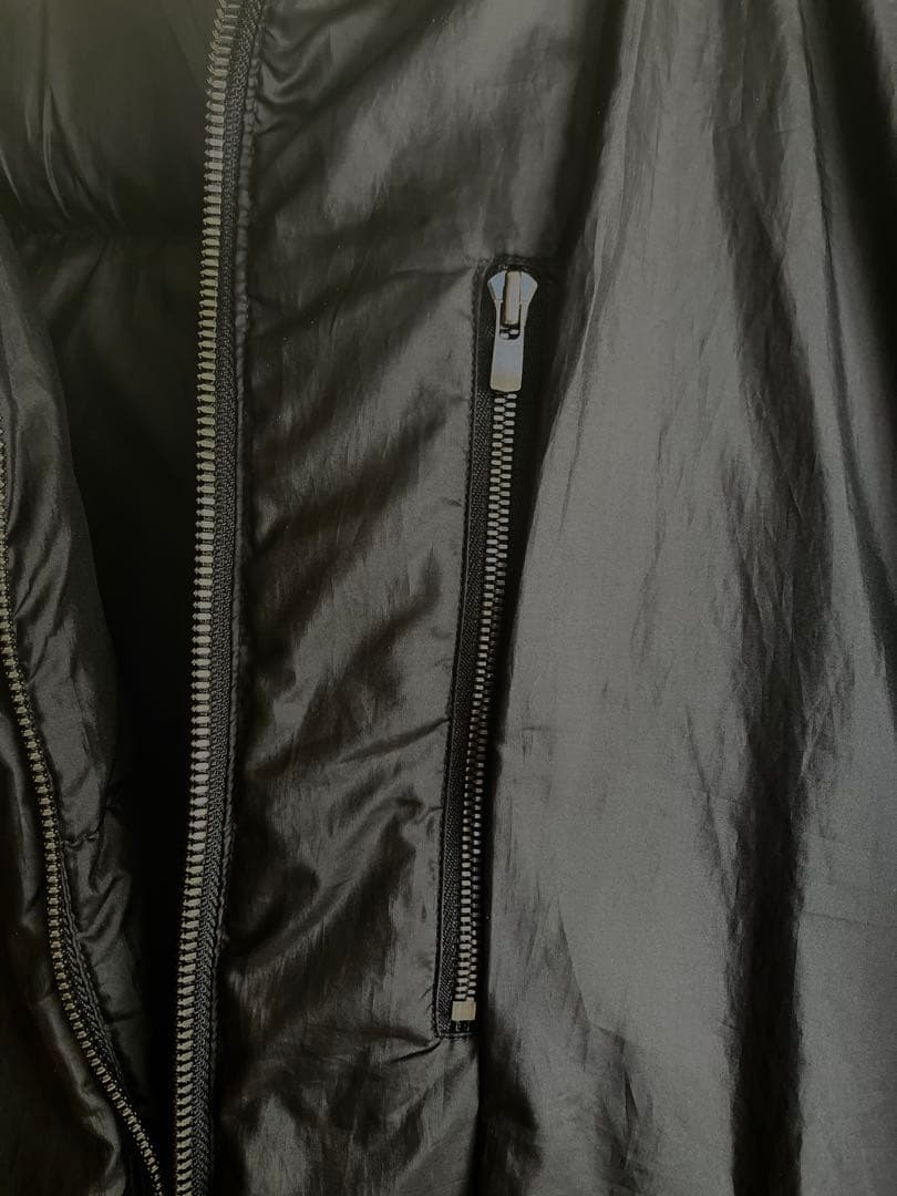 セオリー　リバーシブルダウンジャケット フードドローコード　ブラックM