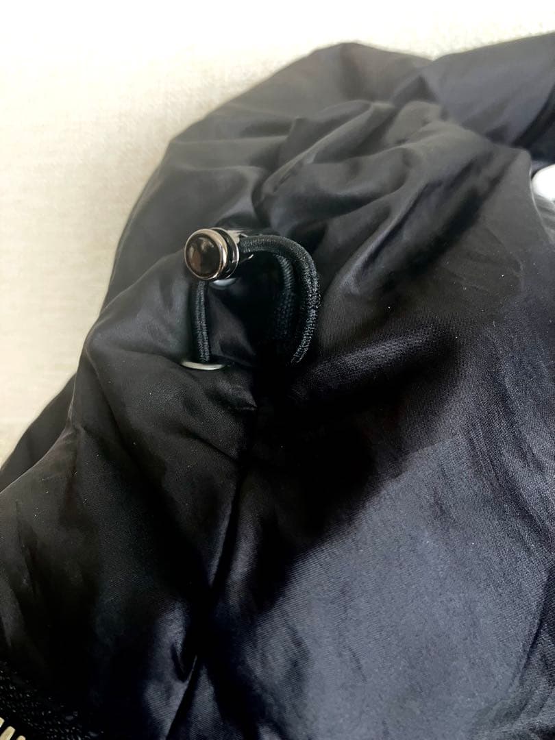 セオリー　リバーシブルダウンジャケット フードドローコード　ブラックM