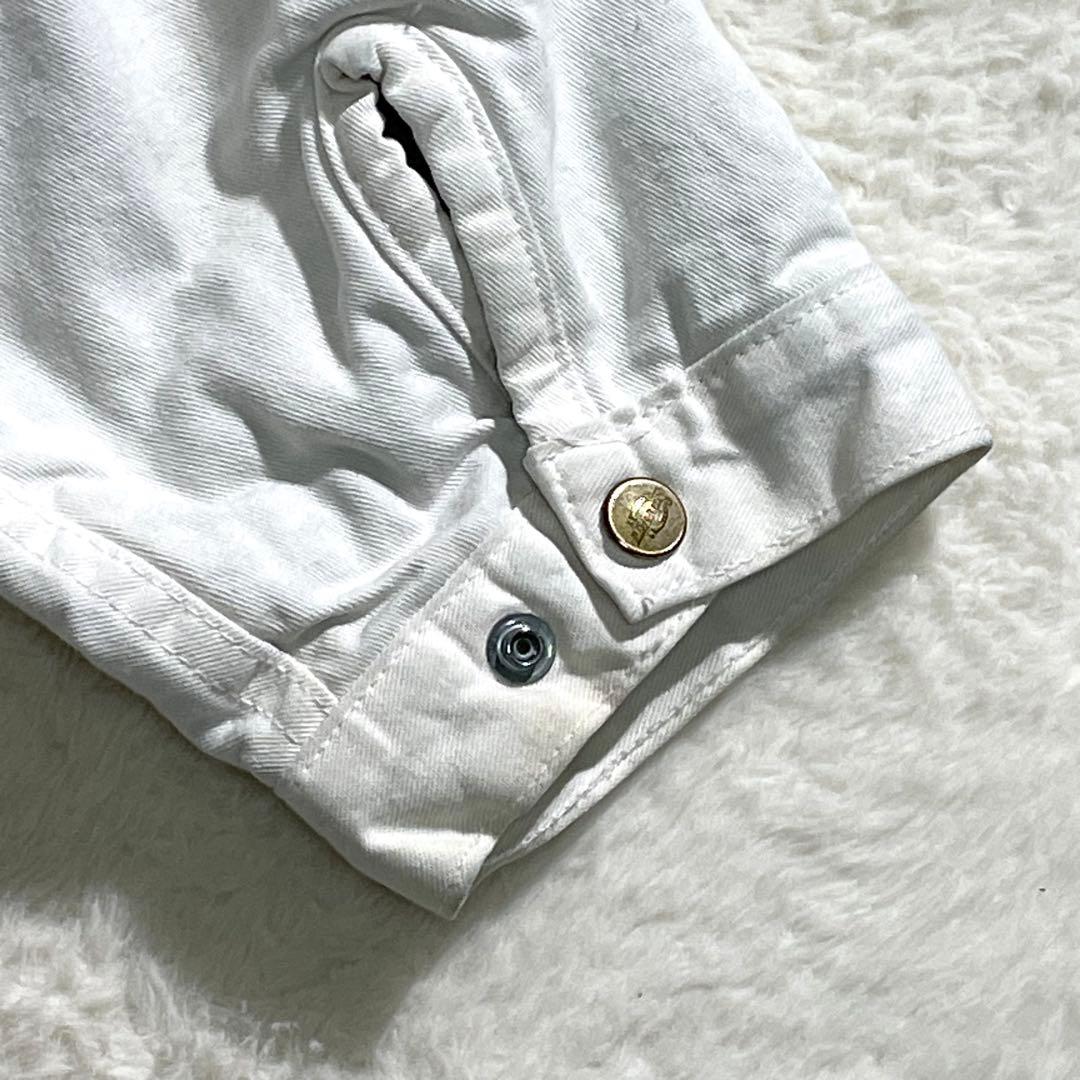 ディッキーズ　デトロイトジャケット　ダック地　ホワイト　ＤＵＲＯＮ　刺繍　ＸＬ