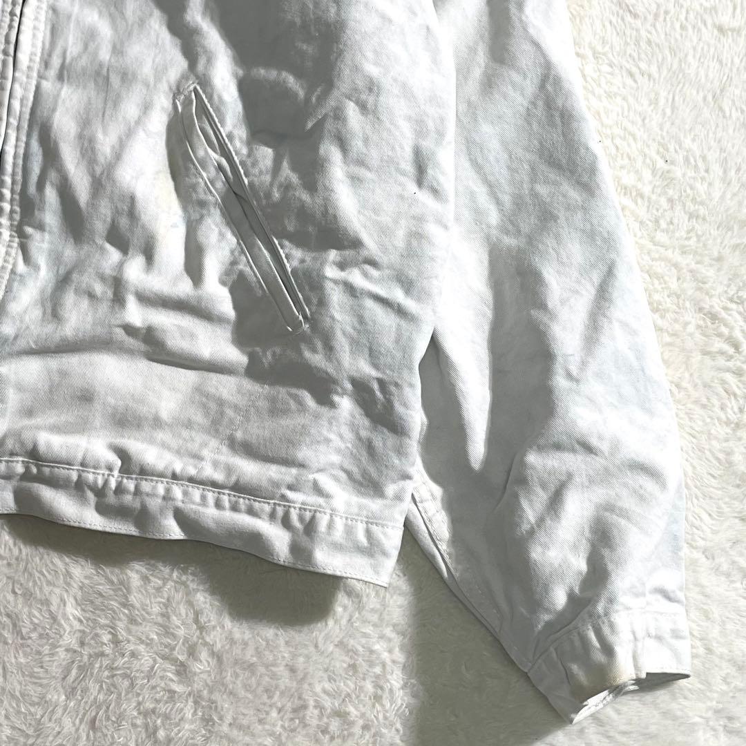 ディッキーズ　デトロイトジャケット　ダック地　ホワイト　ＤＵＲＯＮ　刺繍　ＸＬ