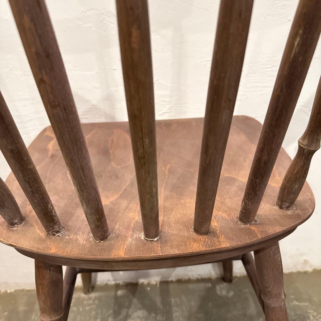 hangoutヴィンテージ　カフェチェア　剥離　木製　ダイニングチェア