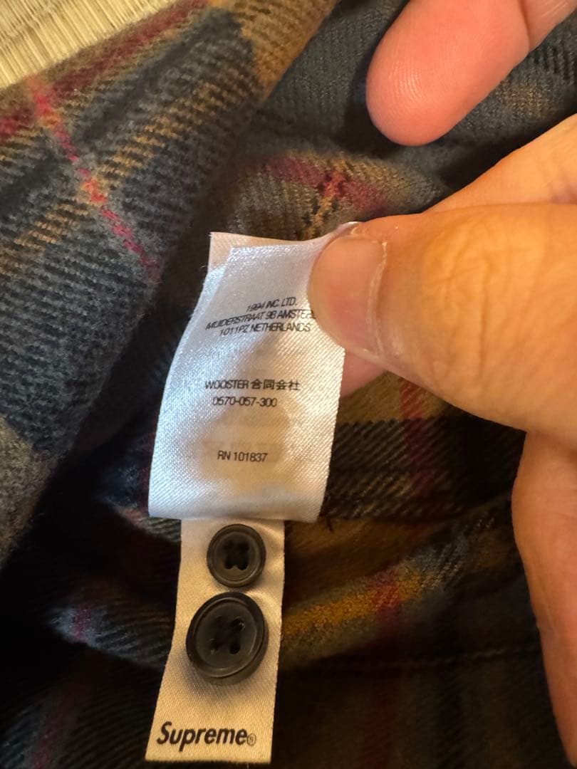 supreme flannel shirt シュプリーム　フランネル　ネルシャツ