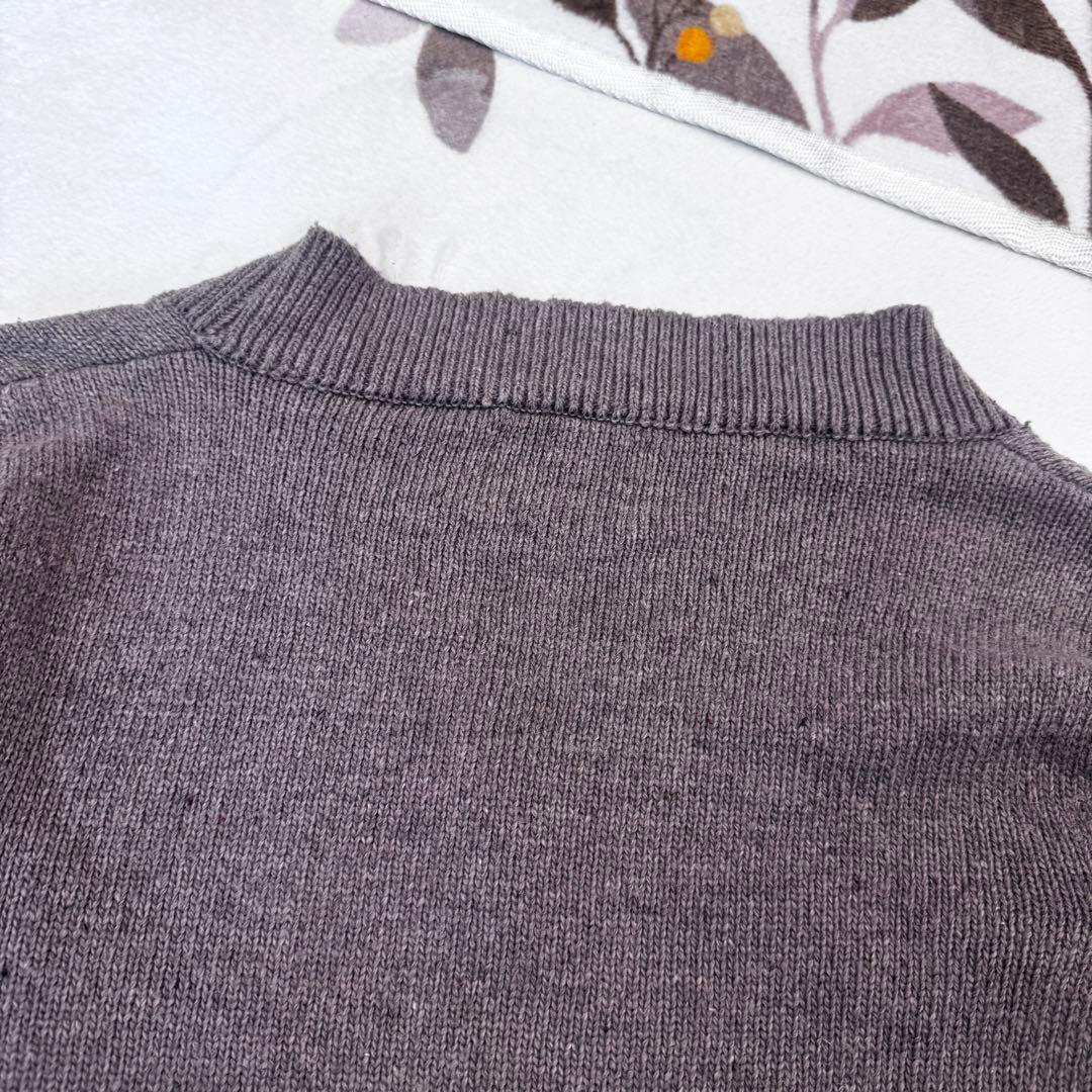 希少 ヴィヴィアンウエストウッド オーブ 刺繍 ニット ブラウン ボタン 茶色