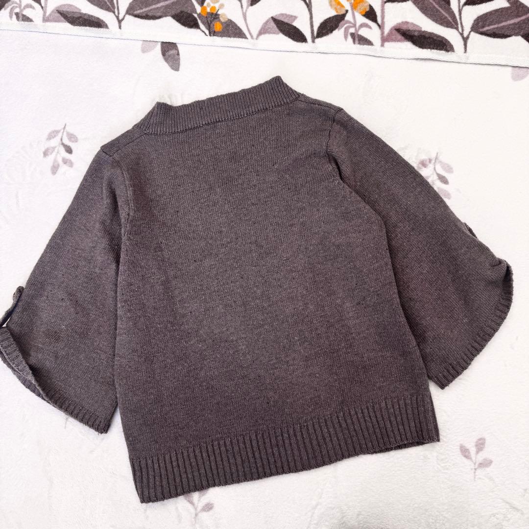 希少 ヴィヴィアンウエストウッド オーブ 刺繍 ニット ブラウン ボタン 茶色