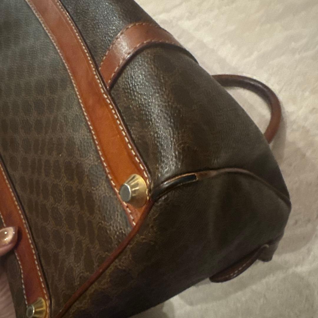 CELINE マカダム ミニボストンバッグ