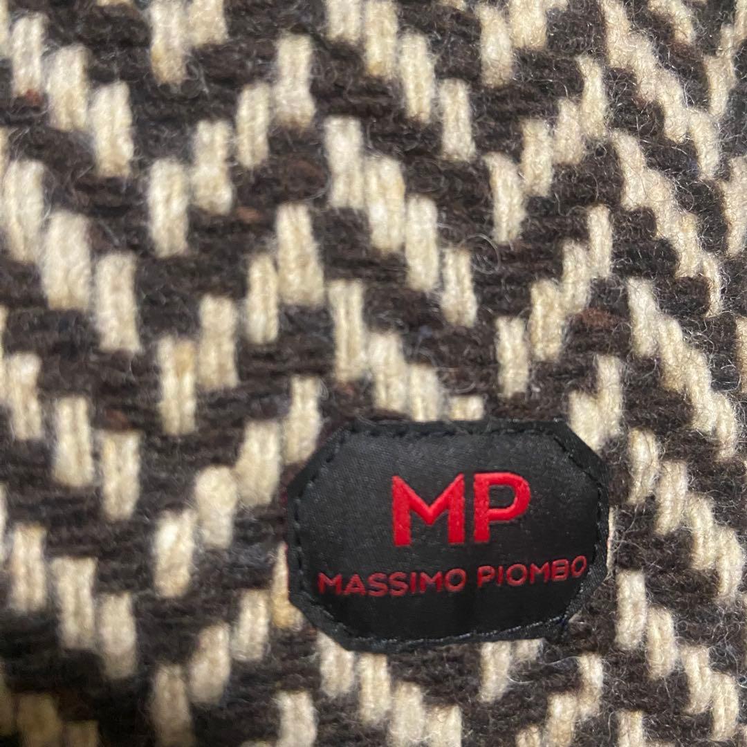 MASSIMO PIOMBO マッシモピオンボ ヘリンボーン ロングコートM相当