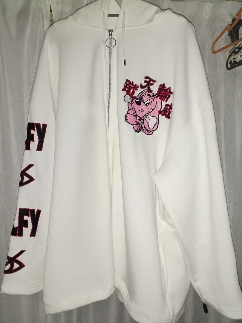 GALFY×TENRIN×KRYBIGパーカー ホワイト テンリン ガルフィー