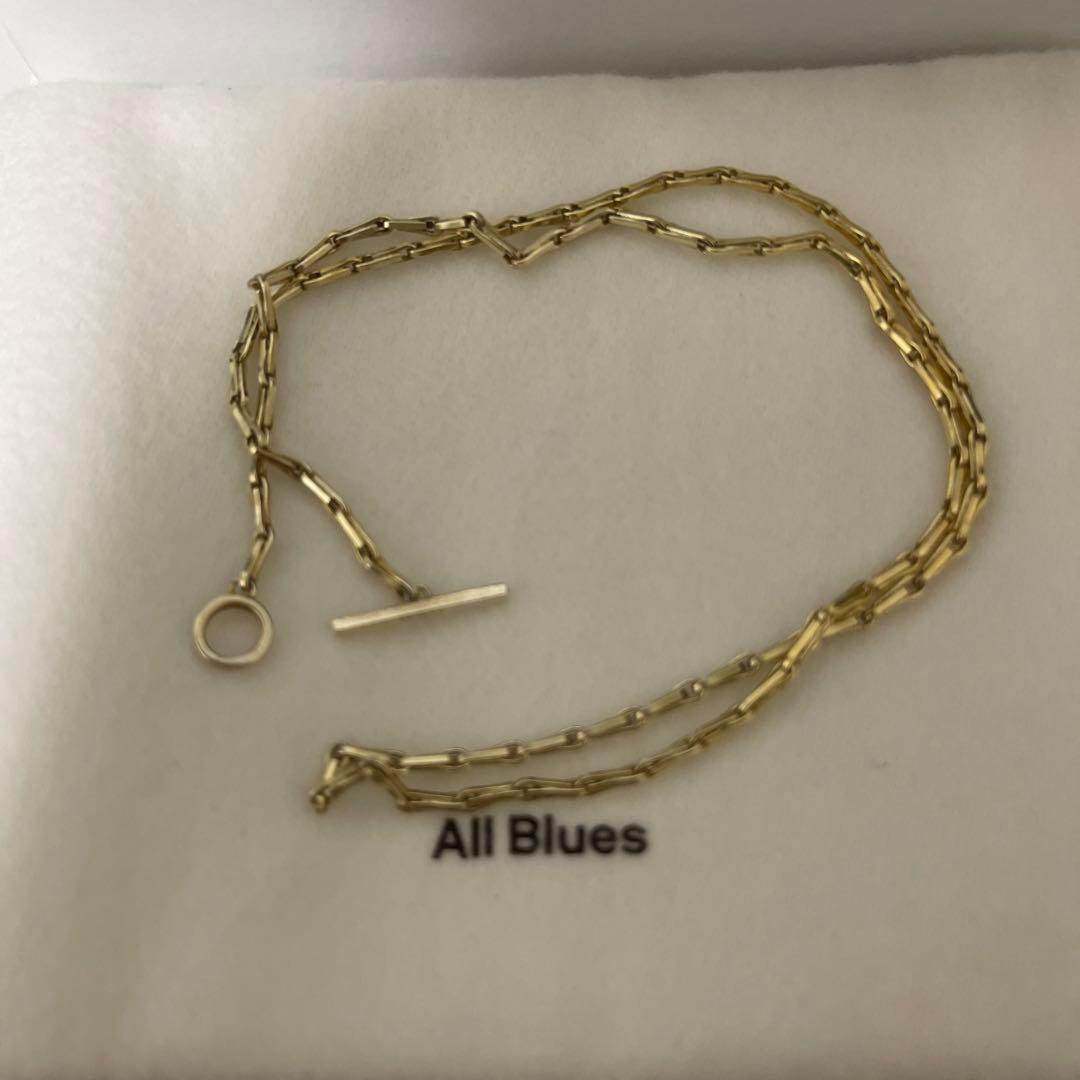 All Blues ネックレス　fold necklace 42cm