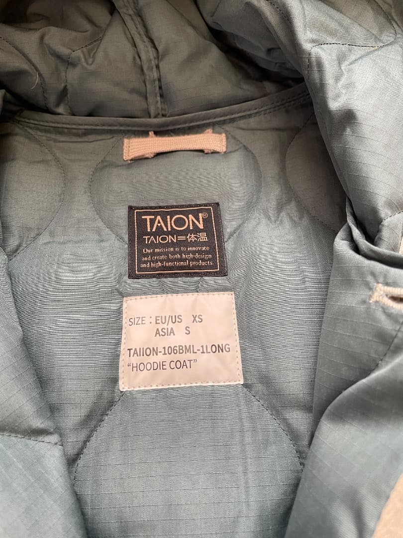 【negiko】TAION ミリタリーフードダウンコート