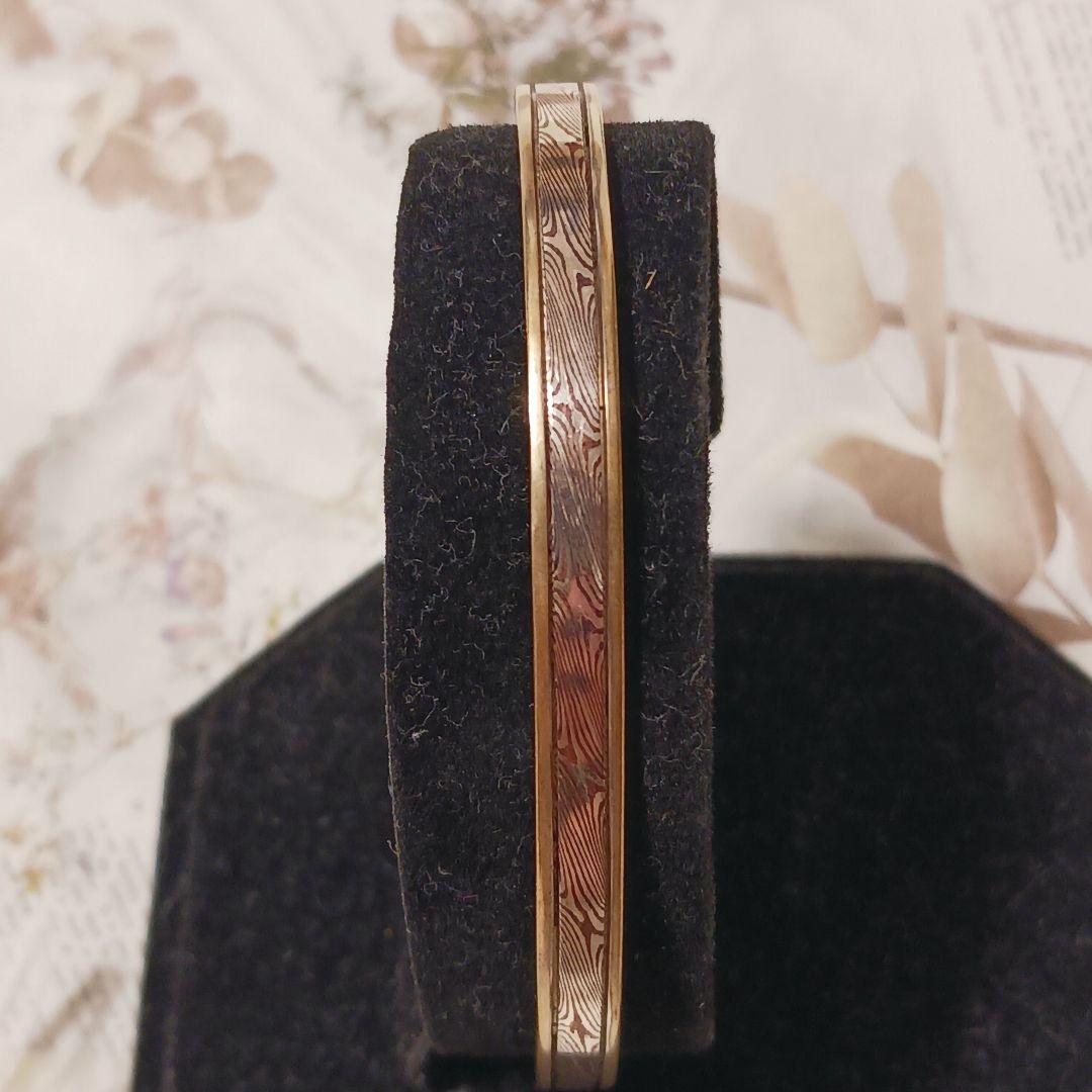 美品★スーマンダックワ シルバーゴールドコンビバングル シルバー925