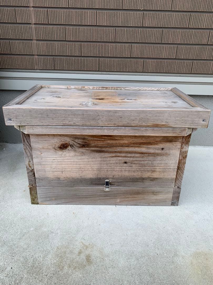 ミツバチ　巣箱　巣枠付き　雨晒し済み