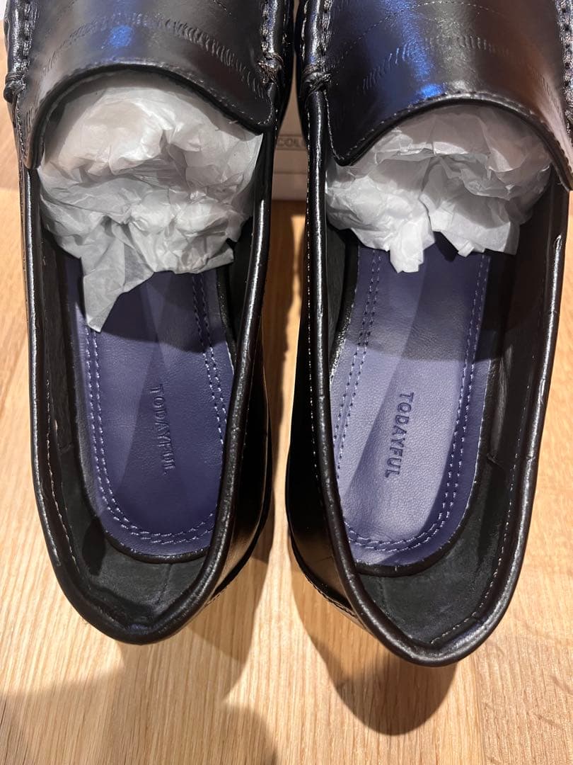 靴 todayful Squaretoe Gather Loafers