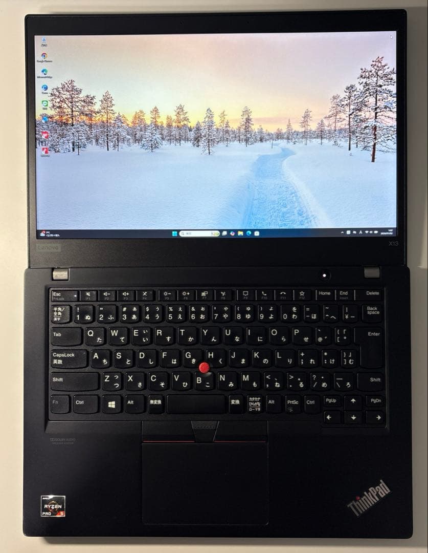 Ryzen5搭載LenovoThinkPad X13✨Win11⭐️バッテリー優良