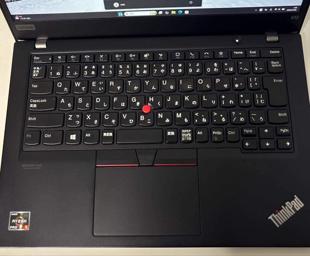 Ryzen5搭載LenovoThinkPad X13✨Win11⭐️バッテリー優良