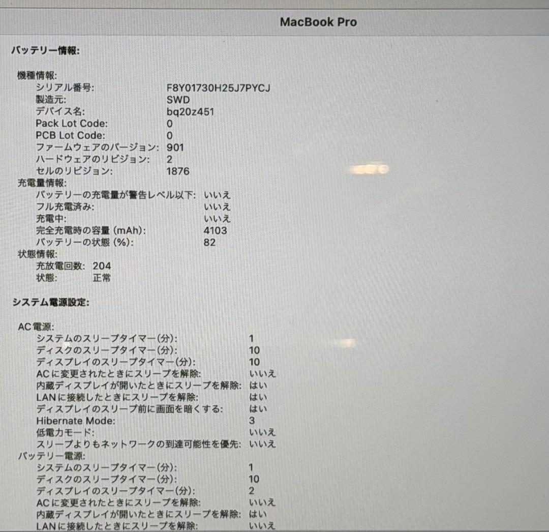 MacBook本体 Apple MacBook Pro2020 32GB 4TB SSD